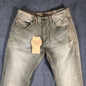 NWOT Attitude Gold Jeans Mens Size 32x32 olive Greenish Pants